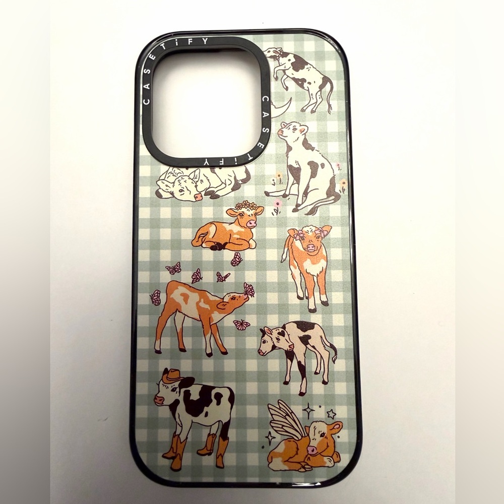 Casetify Cow Print Cottagecore iPhone 13/14 Pro Case NWOT